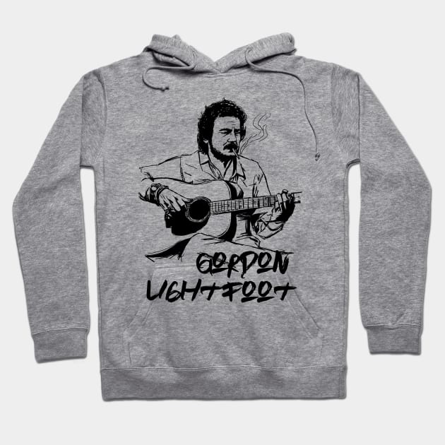 Gordon Lightfoot Hoodie by Erena Samohai